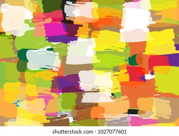 Abstract Background Illustration - A wall will be painted in style. Color overlap