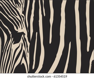 abstract background illustration with a zebra