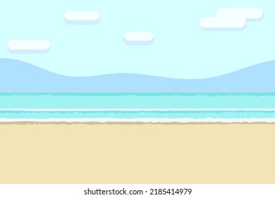 ilustrador de fondo abstracto de la playa de arena marina