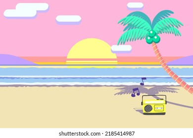 abstract background illustrator sea sandy beach