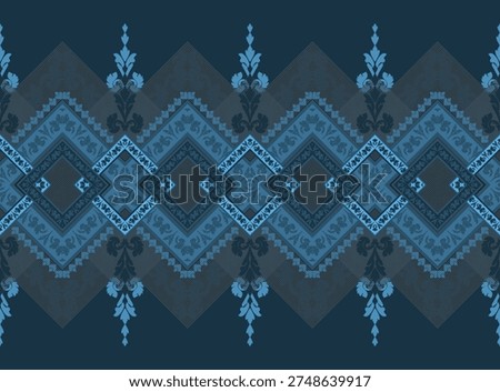 Abstract background image adorned with squares, illustrated with decorative fabric patterns.
