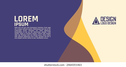 an abstract background image with a blue, yellow, and brown color scheme. The shapes appear to be organic and flowing.
