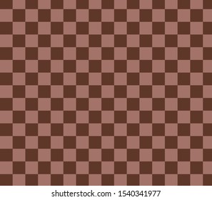 The abstract background image is a brown checkerboard.The small square, the square is light brown and dark.