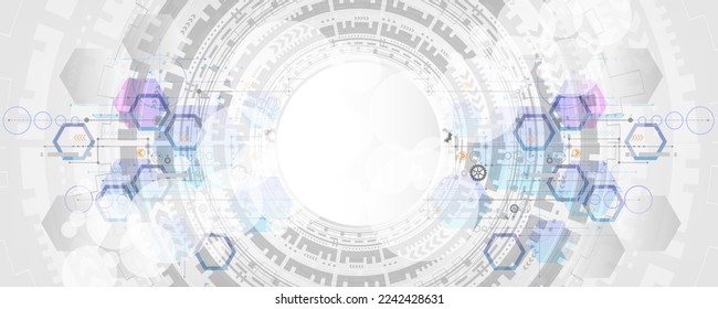 Abstract background image circuit board technology and network concept