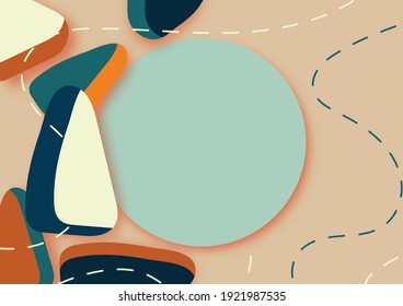 Abstract background image with circular leaf shape.