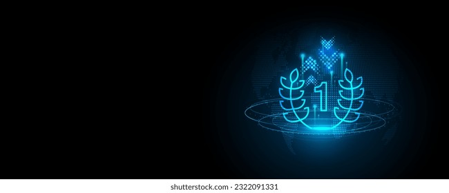 
abstract background image concept of being number one of the competition