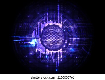 
abstract background image concept circuit board and technology matrix