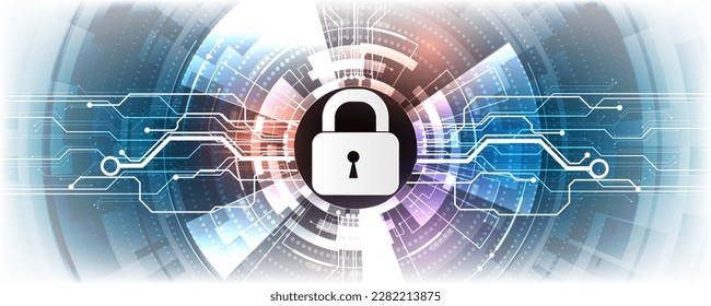 abstract background image cyber technology internet personal information security circuit board concept