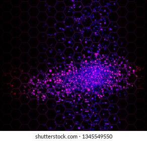 Abstract background image in dark blue-Vector.