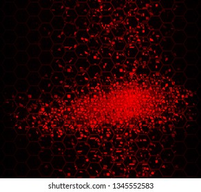 Abstract background image in dark red-Vector.