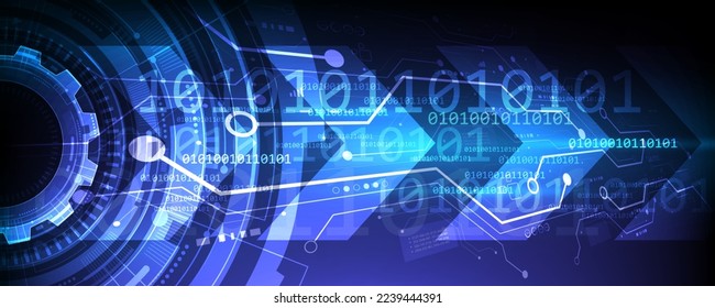 Abstract background image Digital technology cog concept and communication network circuit board