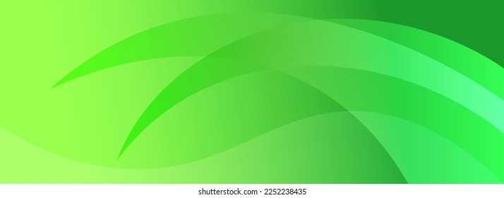 
An abstract background image drawn in a bright green curved gradient. Vector image for headers, banners and titles.