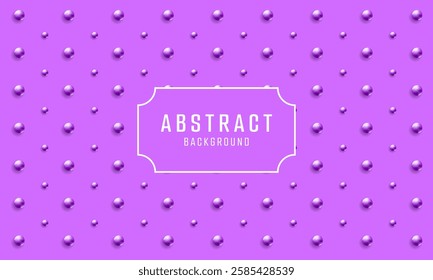 An abstract background image features numerous small purple spheres scattered across a solid purple backdrop.