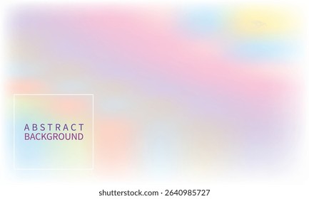 An abstract background image featuring very soft and bright pastel color gradients. It is suitable for designs requiring a feminine, childish, or soft and light aesthetic