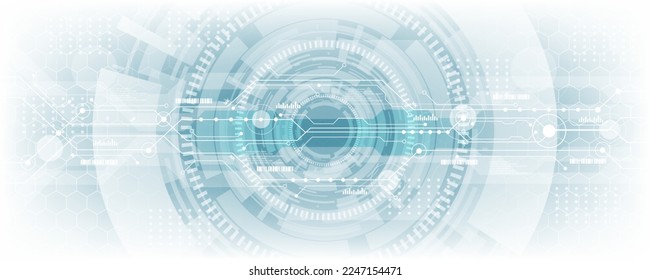 abstract background image futuristic technology network circuit board concept