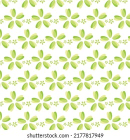 Abstract background image with green flowers with white background.Most of them are used as fabric,shirt,skirt,floor tiles,carpets,tablecloth,box print,diy work,bed cover,baby diaper,gift wrap,paper.