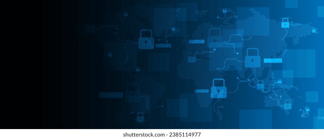 Abstract background image, key concept of global communication network