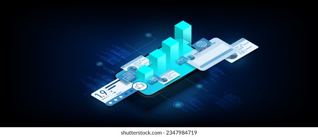 Resumen imagen de fondo Concepto de grafo de marketing Sistema de clasificación de actividades Juego de clasificación de estrellas Revisión de la información de los usuarios Transmisión y protección de datos