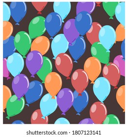 Abstract Background Image Multi Colored Balloons.Vector illustration.