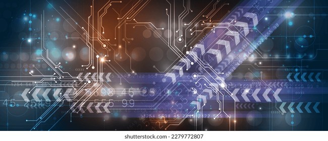 abstract background image network circuit board concept communication speed data technology