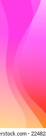 An abstract background image painted in a curvilinear gradient of bright pink and orange colors. for headers, banners.