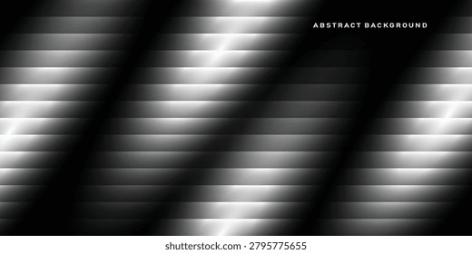 The abstract background image resembles Venetian blinds, or horizontal screens, with horizontal black stripes arranged vertically. Like light-filtering curtains, light reflects off the stripes, creating a gradient from black, dark gray, light gray, to white. Different areas have varying levels of brightness, giving the impression of moving or sparkling light.