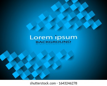 Abstract background image square blue