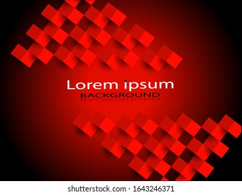 Abstract background image square red
