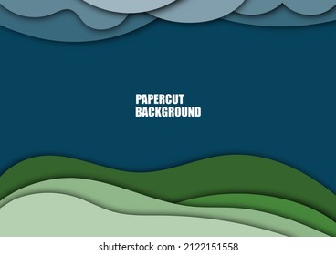 abstract background image Stacking paper cuts.