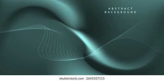 An abstract background image using dark green and gray tones, giving it depth and dimension. The image consists of curved and flowing lines in delicate details.