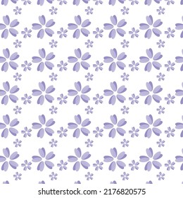 Abstract background image with violet flowers and little flowers neary with white background. Most of them are used as fabric,shirt,skirt,bag,tableclot,diy work,bed cover,baby diaper,gift wrap,dress.