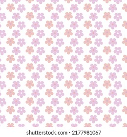 Abstract background image with violet and orange flowers with white background. Most of them are used as fabric,shirt,bag,tablecloth,bed cover,baby cloth,gift wrap,dress,floor tiles,blanket,skirt.