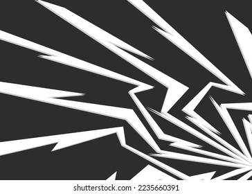 Abstract background with incandescent spike lines pattern