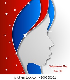Abstract background, Independence Day