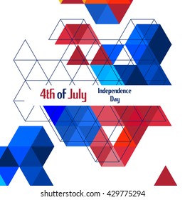 abstract background for Independence Day. The colors of the flag. Inscription