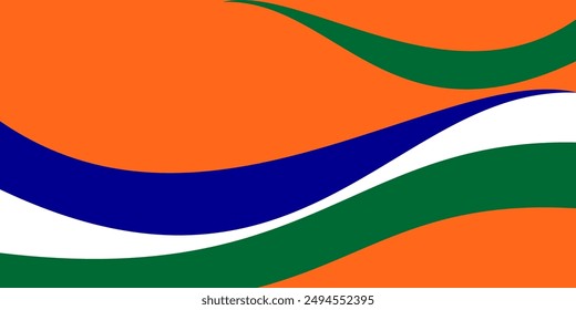 Abstract background of Indian Independence theme, Annual Holiday. Free Copy Space Area