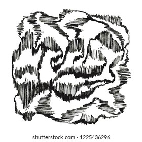 Abstract background. Ink brush strokes. vector illustration