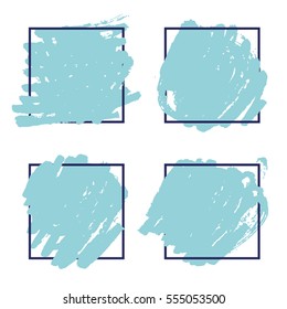 Abstract background. Ink brush strokes with rough edges. Dry brush illustration.
