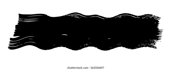 Abstract background. Ink brush strokes with rough edges. Dry brush illustration.