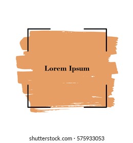 Abstract background. Ink brush strokes with rough edges. Vector illustration