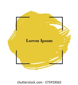 Abstract background. Ink brush strokes with rough edges. Vector illustration