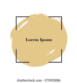 Abstract background. Ink brush strokes with rough edges. Vector illustration