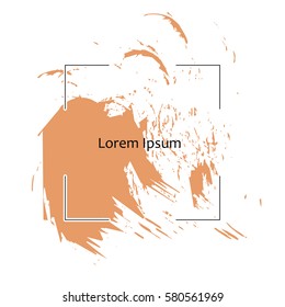Abstract background. Ink brush strokes with rough edges. Vector illustration