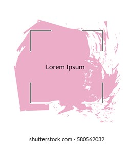 Abstract background. Ink brush strokes with rough edges. Vector illustration