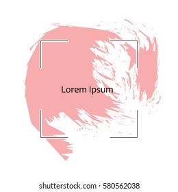 Abstract background. Ink brush strokes with rough edges. Vector illustration