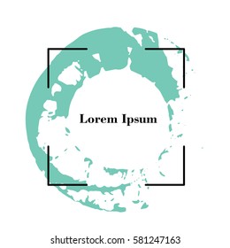 Abstract background. Ink brush strokes with rough edges. Vector illustration

