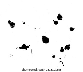 Abstract background. Ink drops on wet paper, hand drawn vector texture. For banners, posters, retro designs. Overlay illustration over any design to create grungy effect and depth.