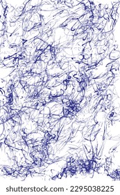 Fondo abstracto de las líneas de tinta, líneas de tinta caóticas