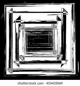 abstract background. ink i background. Monochrome hand drawn texture