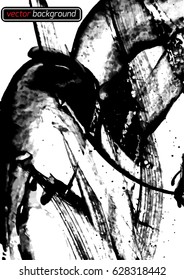 Abstract  background ink , painting on white background. Grunge texture. Vector illustration.